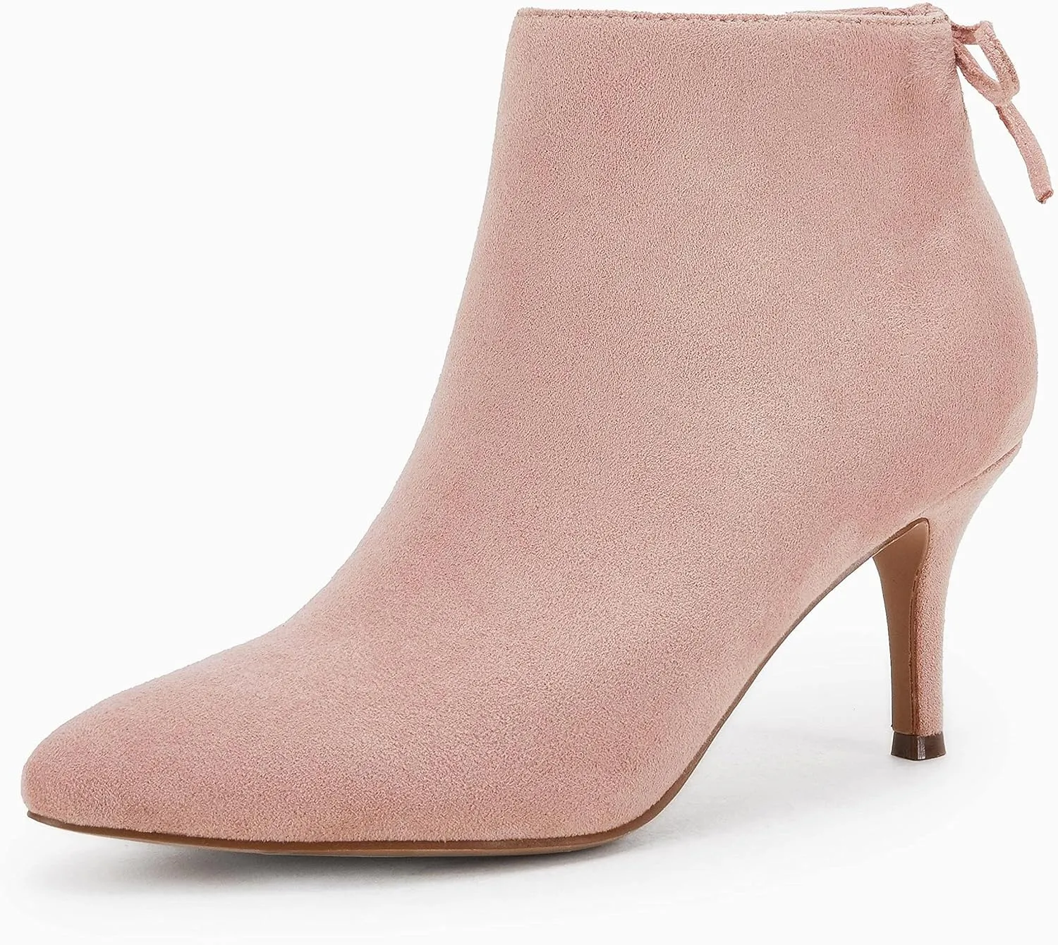 Womens Pointed Toe Heels Ankle Booties Kitten Stiletto Bowtie Strappy Fall Dress Boots Shoes