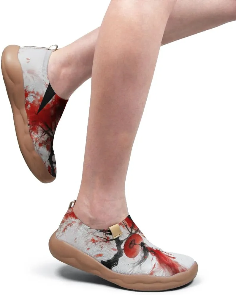 Women's Retro Loafers Slip-On Sneakers Casual Comfort Walking Shoes