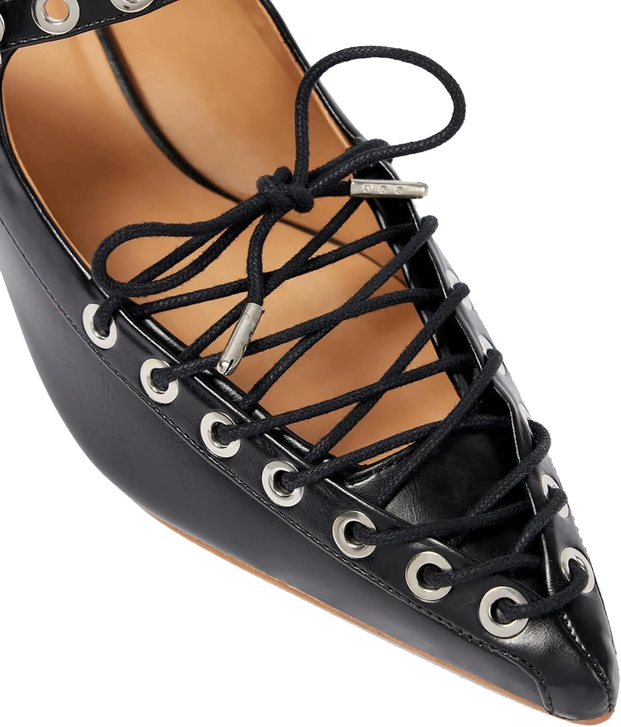 Women's Rhinestone Slingback Pumps - Embellished Lace-Up Pointed Toe Block Low Heel Mules with Strap Buckle, Dress Work Casual Punk Shoes