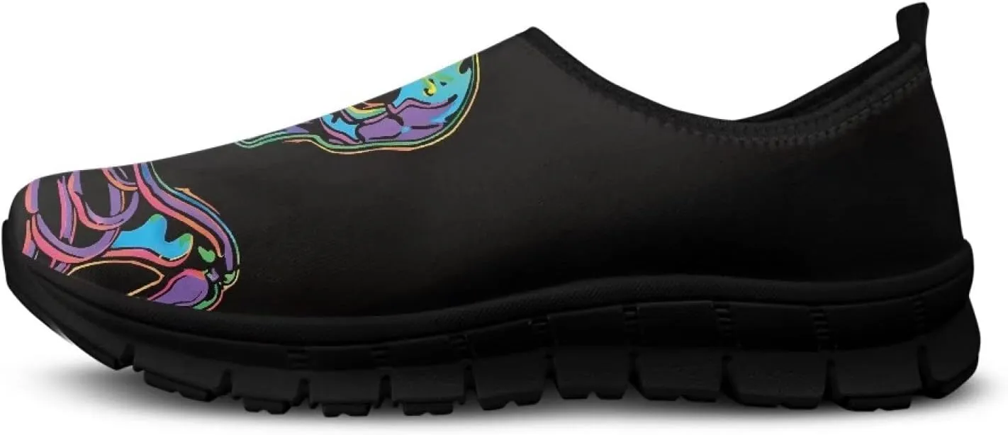Women's Slip-on Fashion Casual Loafers Lightweight Travel Walking Shoes Non Slip Sports Running Sneakers US 5.5-11.5