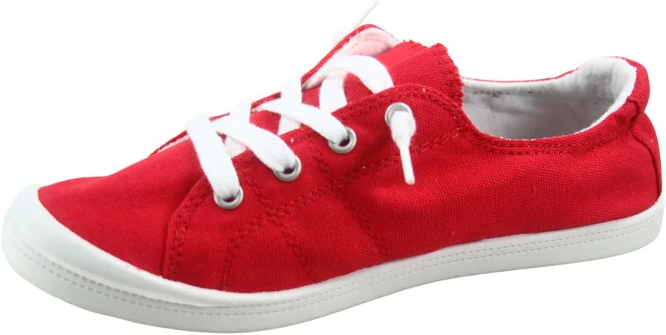 Women’s Slip-On Low Top Casual Flat Heel Comfort Classic Walking Sneaker Shoes