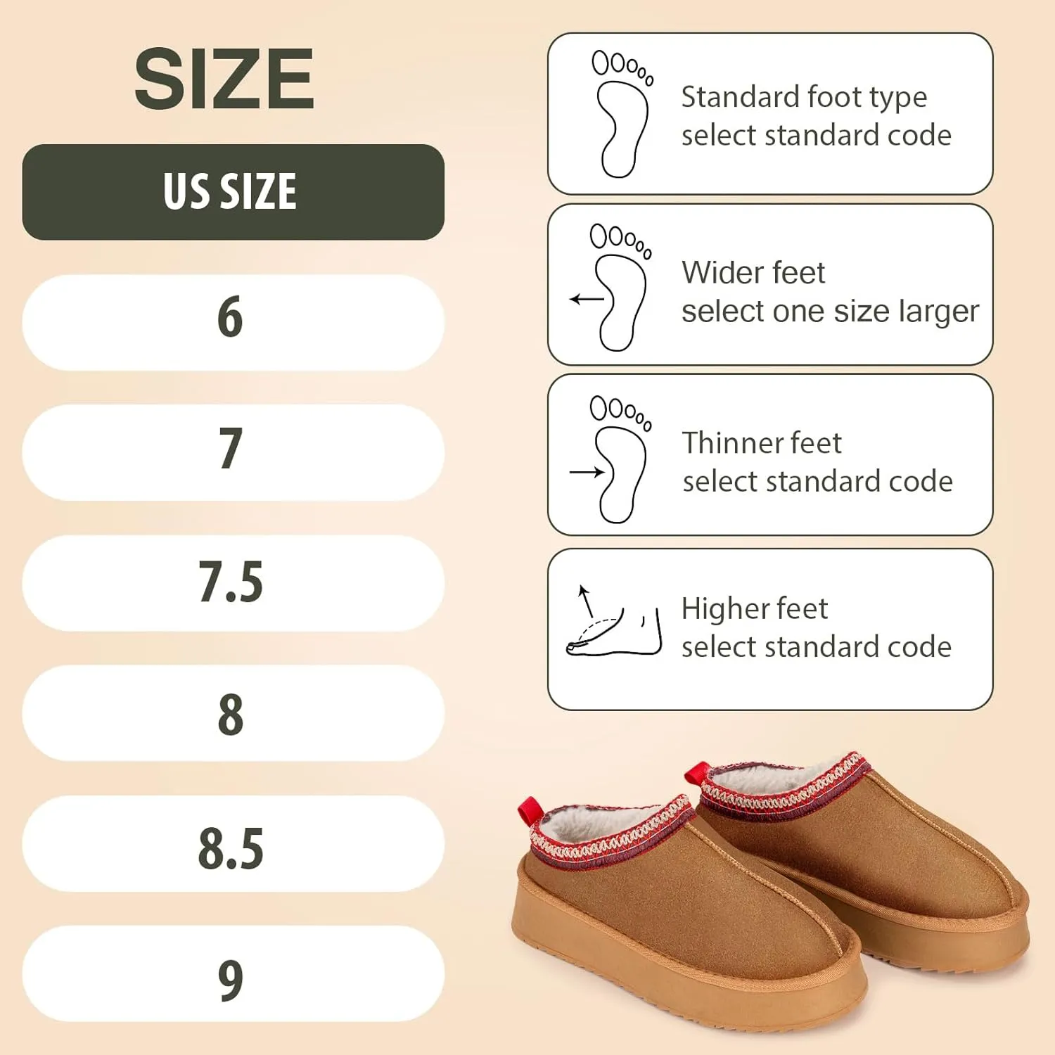 Women's Slippers Platform Mini Boots,Snow Winter Short Ankle Boot,Fluffy Warm Comfy Furry House Slippers Anti-Slip Boot for Indoor and Outdoor