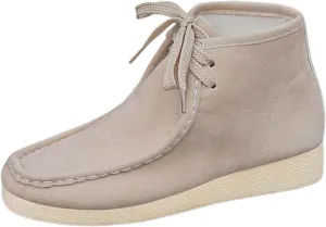 Womens Suede Ankle Boots Casual Wallabee Boot Shoes Chukka Boots Comfort Kickers Shoes Round Toe Moccasin Boots
