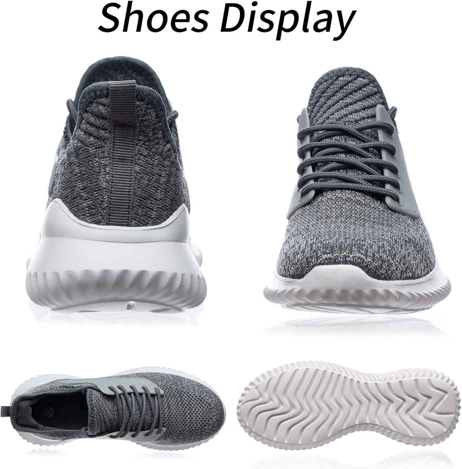 Womens Walking Shoes - Slip On Tennis Running Shoes Memory Foam Lightweight Work Sneakers for Indoor Outdoor Gym
