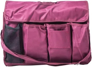 X-Large Universal Grooming Tote | Color Burgundy | Ample Storage for Grooming Essentials | Keeps Items Clean with Dust Cover | Non-Collapsing Inside Pockets | Adjustable Shoulder Strap