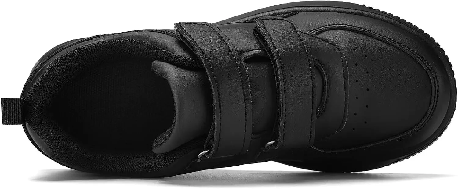 YAVY Unisex-Child Sneakers Boys Girls Running Leather Sneakers Breathable Mesh Athletic Shoes Lightweight Kids Walking Shoes