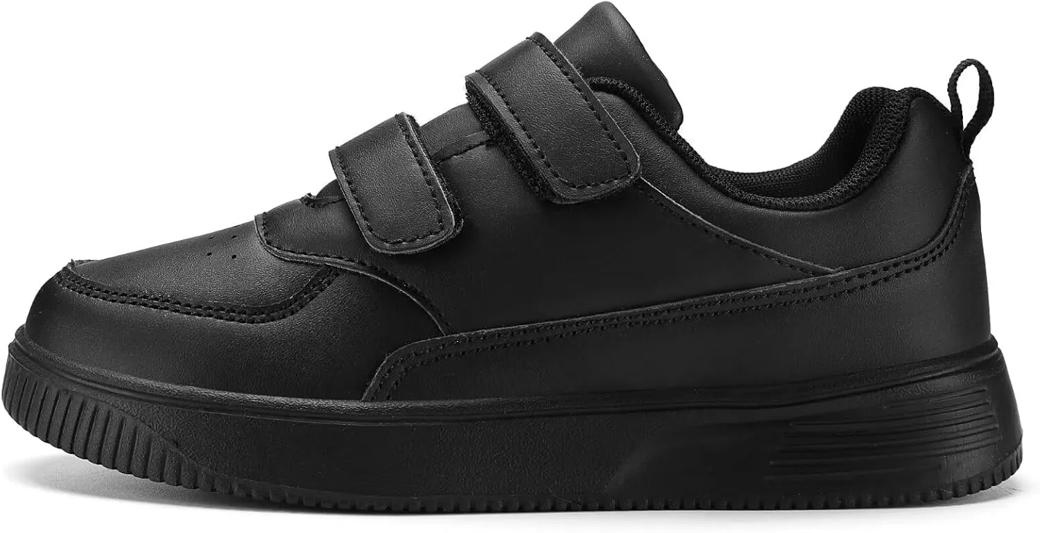 YAVY Unisex-Child Sneakers Boys Girls Running Leather Sneakers Breathable Mesh Athletic Shoes Lightweight Kids Walking Shoes