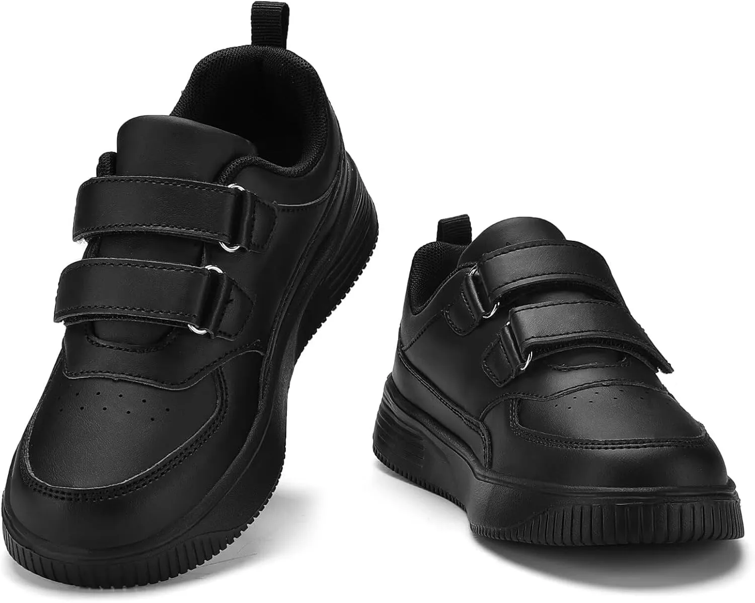 YAVY Unisex-Child Sneakers Boys Girls Running Leather Sneakers Breathable Mesh Athletic Shoes Lightweight Kids Walking Shoes