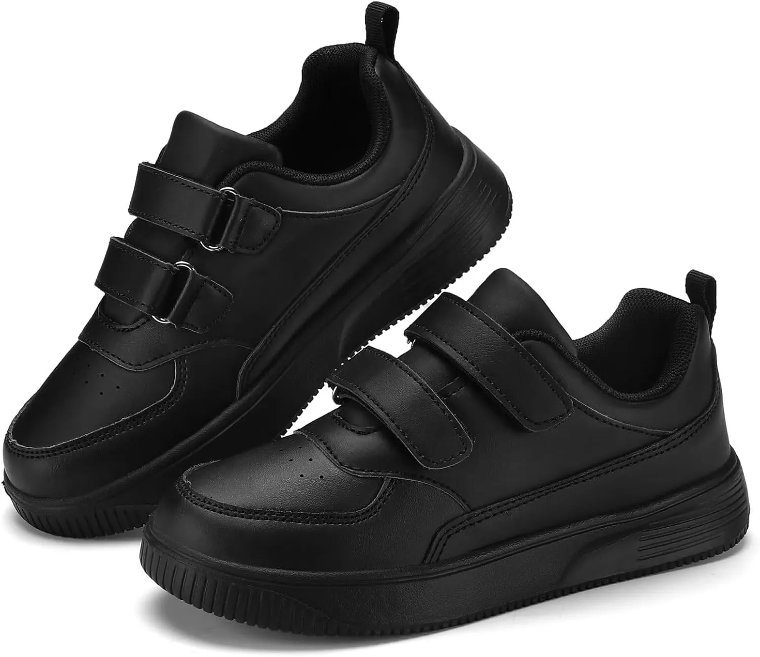 YAVY Unisex-Child Sneakers Boys Girls Running Leather Sneakers Breathable Mesh Athletic Shoes Lightweight Kids Walking Shoes
