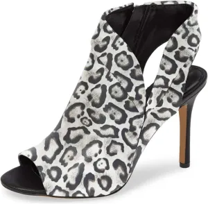 YDN Women Chic Peep Toe Stiletto High Heel Short Booties Cutout Slingback Side Zippers Walking Shoes