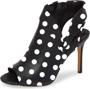 YDN Women Chic Peep Toe Stiletto High Heel Short Booties Cutout Slingback Side Zippers Walking Shoes