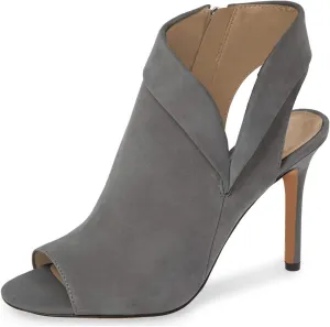 YDN Women Chic Peep Toe Stiletto High Heel Short Booties Cutout Slingback Side Zippers Walking Shoes