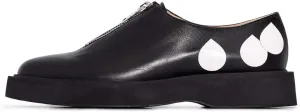 YDN Women Little Platform Loafers Cute Round Toe Leather Zip No Heel Slip-on Travel Campus Walking Shoes Size 4-15 US
