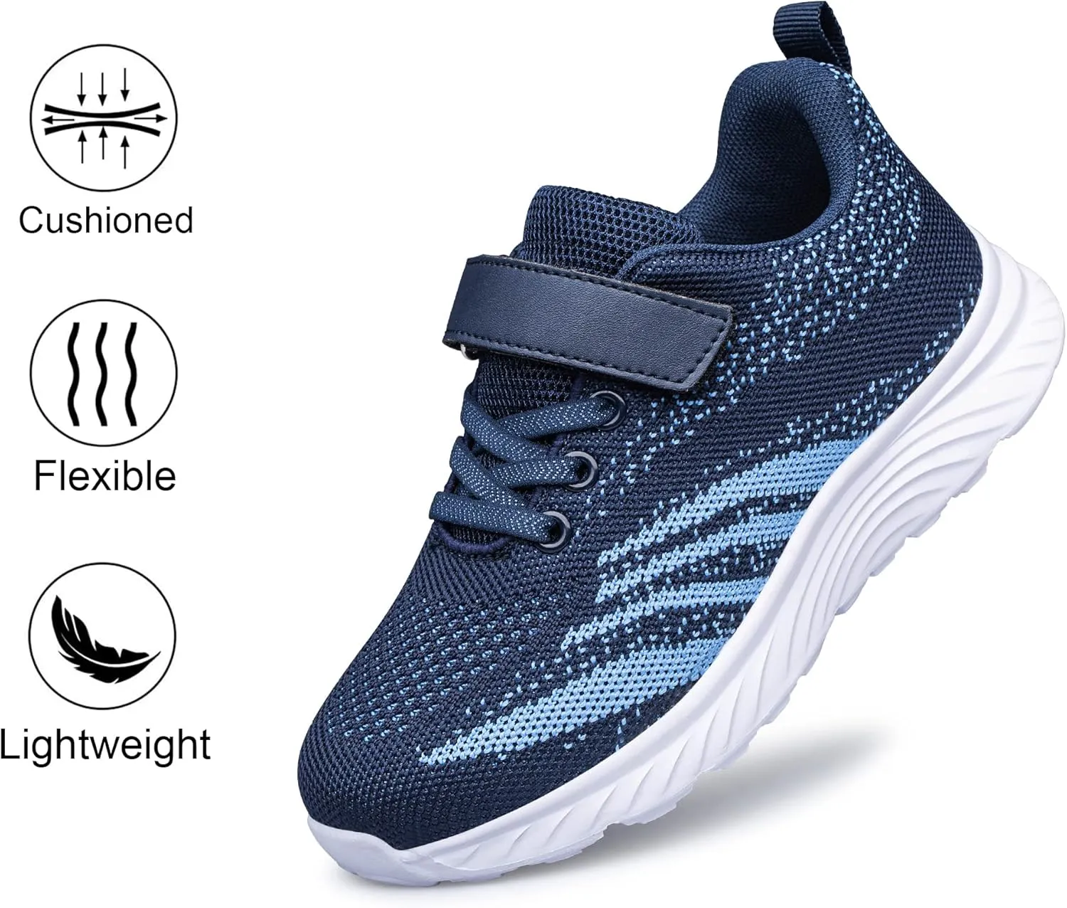 YHOON Boys Girls Sneakers Kids Sports Running Walking Shoes for Toddler/Little Kid/Big Kid