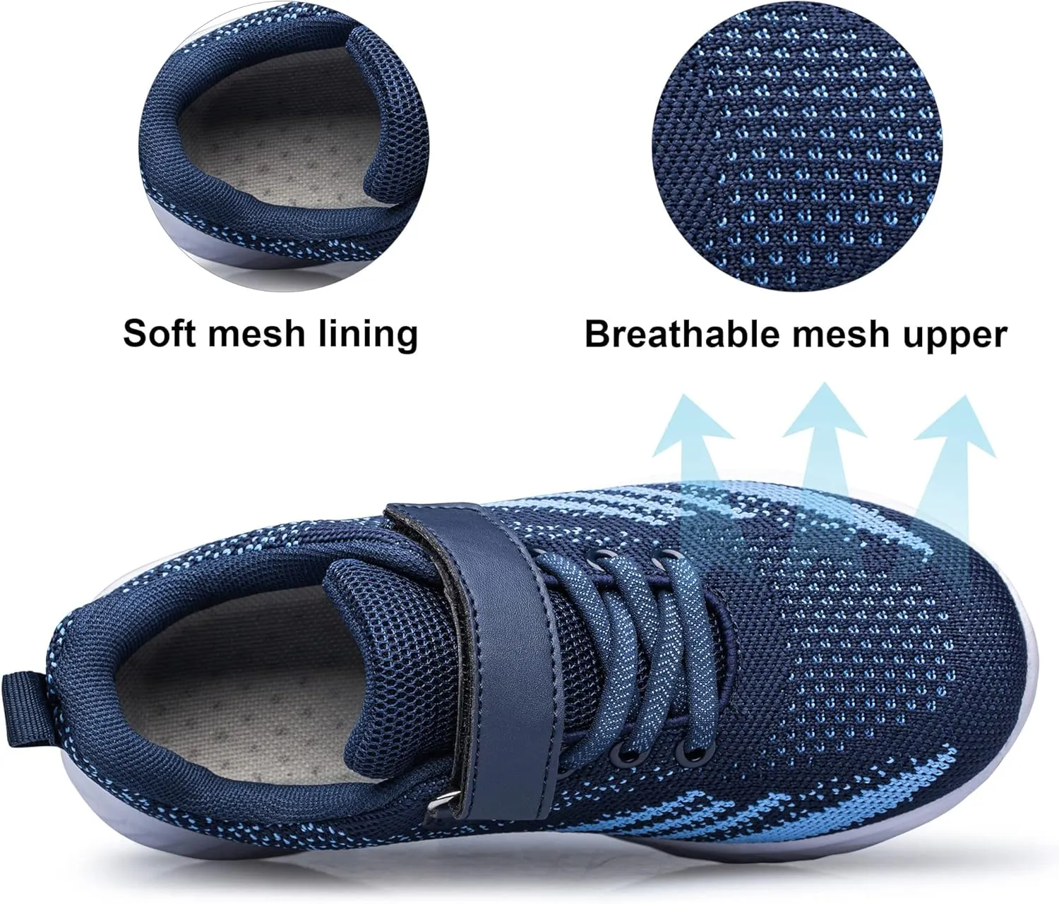 YHOON Boys Girls Sneakers Kids Sports Running Walking Shoes for Toddler/Little Kid/Big Kid