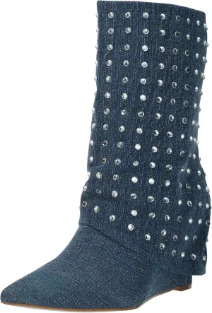 YOKI Women's Fold Over Boot Fashion