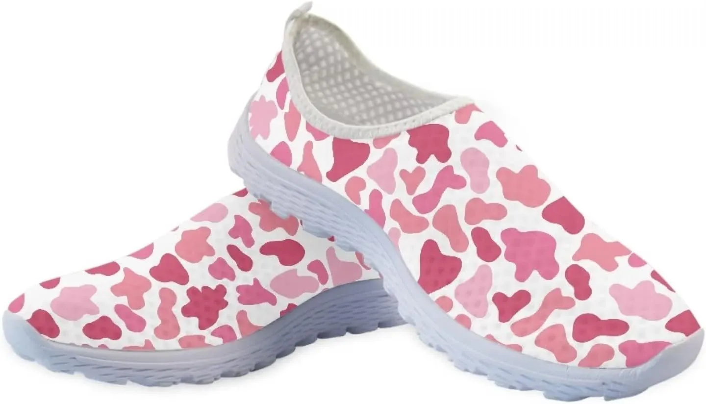 Yzaoxia Running Shoes for Women Size 5.5-11.5 Slip on Athletic Shoes Breathable Mesh Sneakers Flats
