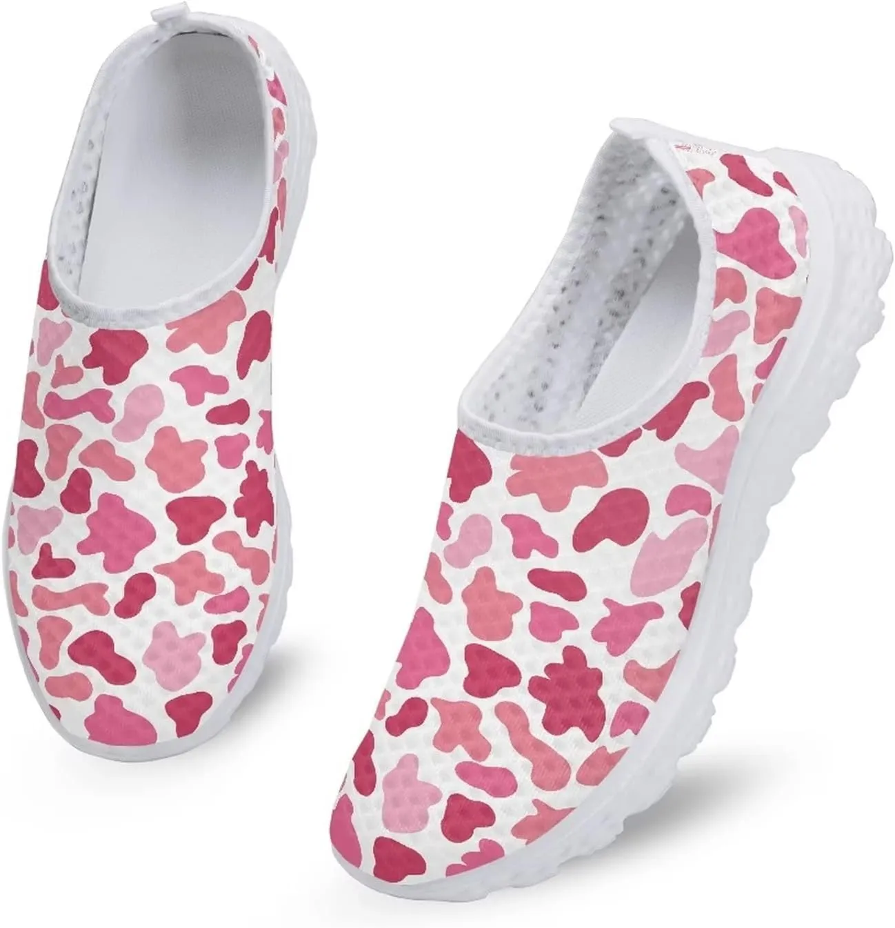 Yzaoxia Running Shoes for Women Size 5.5-11.5 Slip on Athletic Shoes Breathable Mesh Sneakers Flats