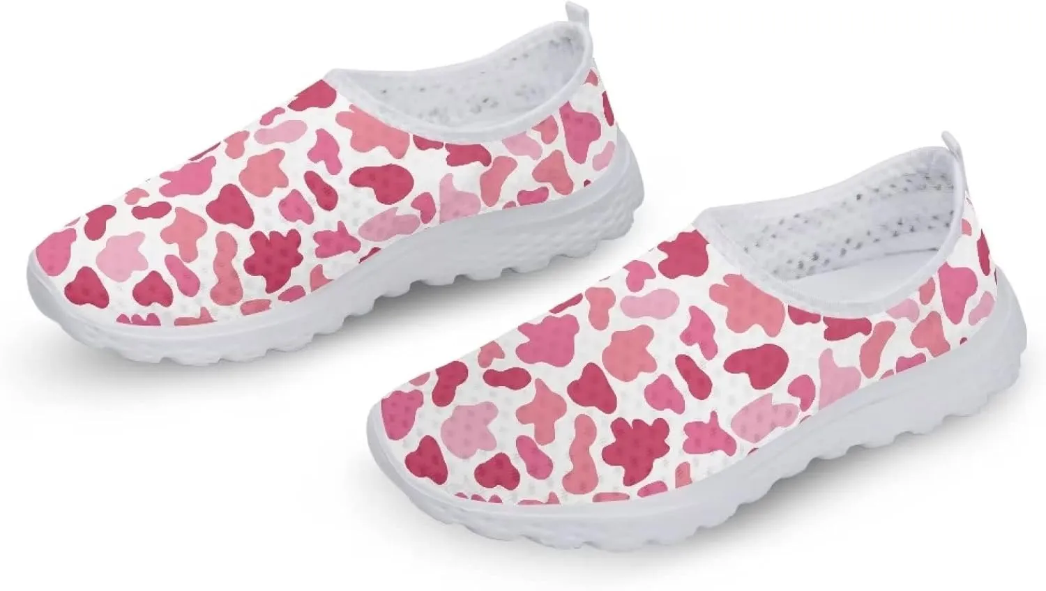 Yzaoxia Running Shoes for Women Size 5.5-11.5 Slip on Athletic Shoes Breathable Mesh Sneakers Flats