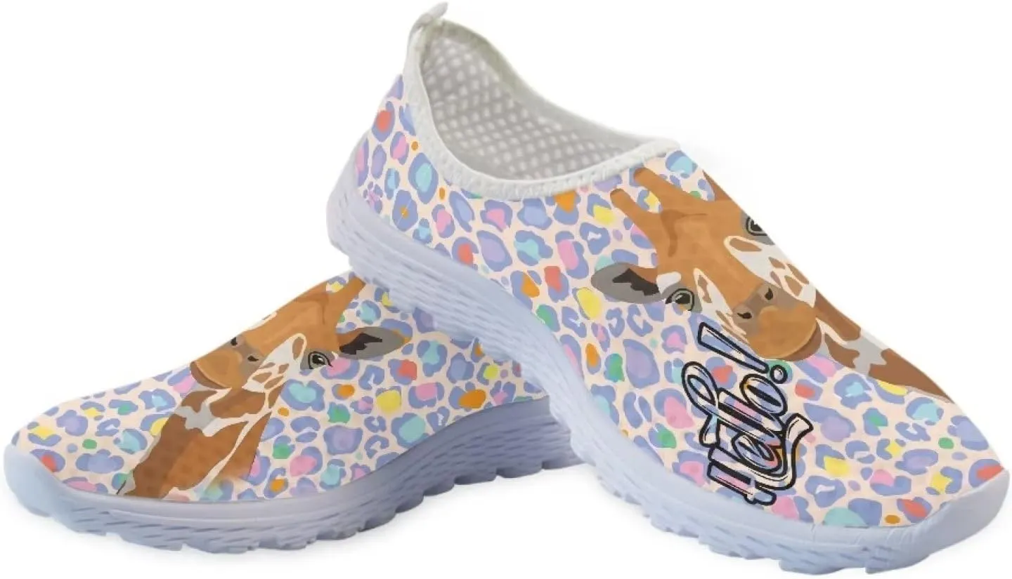 Yzaoxia Running Shoes for Women Size 5.5-11.5 Slip on Athletic Shoes Breathable Mesh Sneakers Flats