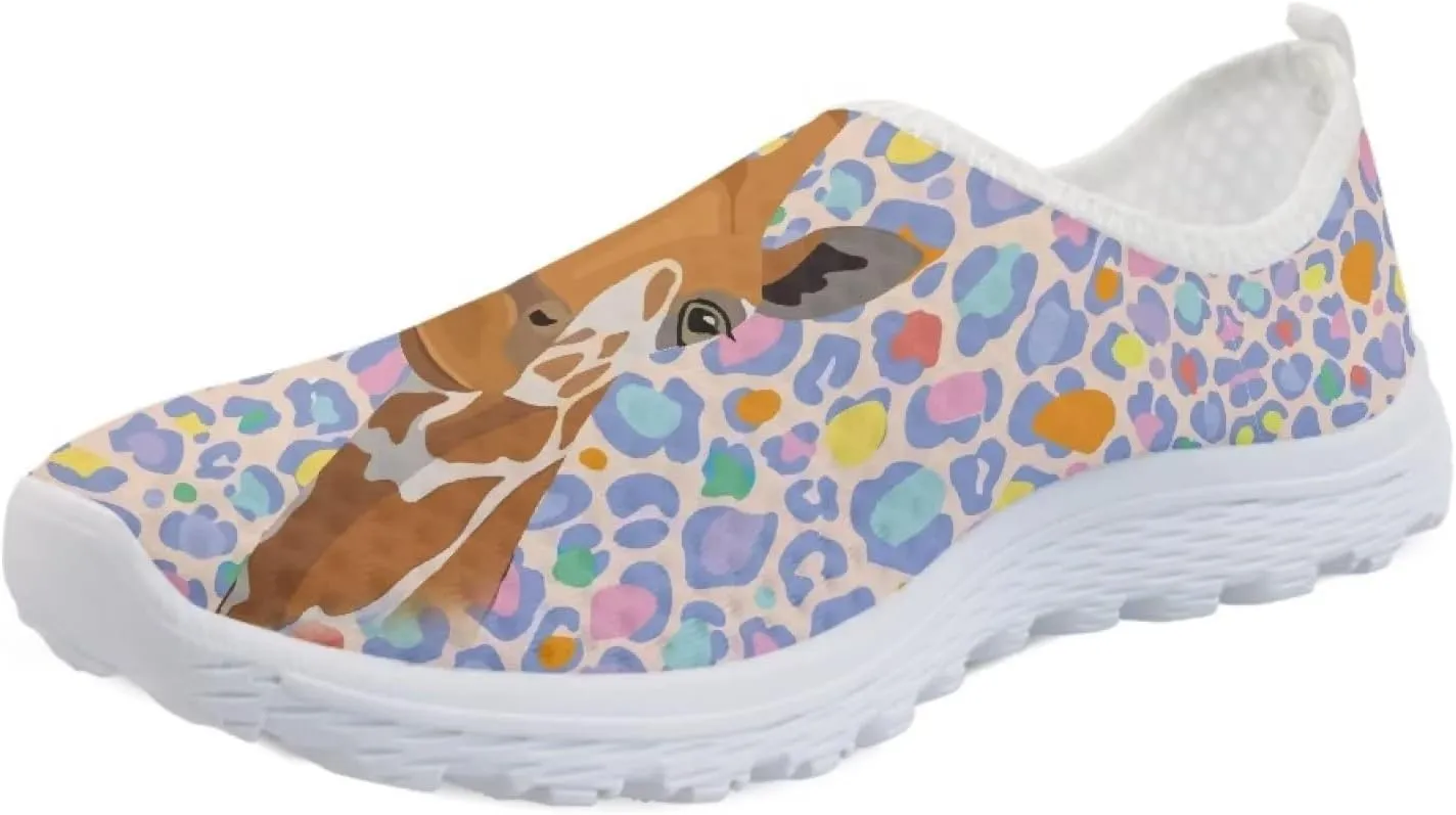 Yzaoxia Running Shoes for Women Size 5.5-11.5 Slip on Athletic Shoes Breathable Mesh Sneakers Flats